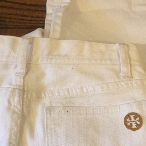 Tory Burch White Denim Pants! - Picture 3 of 13